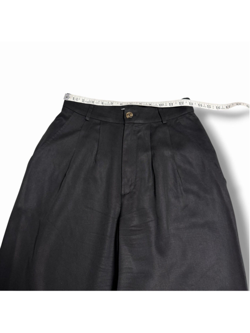 Reformation Mason Pant Black Pleated Wide Leg High Rise Trousers Size 2 EUC - Picture 4 of 10